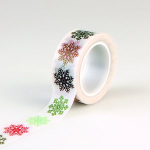 Echo Park Deck the Halls - Multi Snowflake Washi Tape