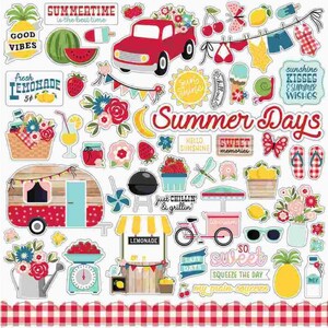 Echo Park A Slice of Summer Element Stickers