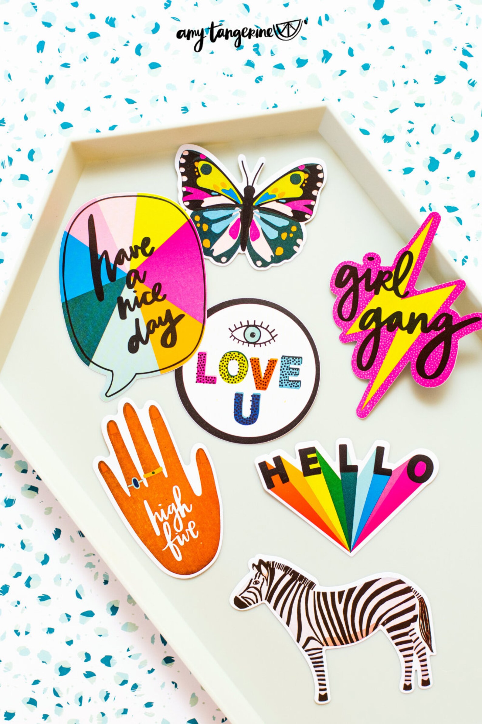 Amt Tangerine Bold and Brave Vinyl Stickers - Etsy
