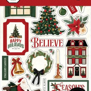 Carta Bella Um livro de adesivos de Natal vintage