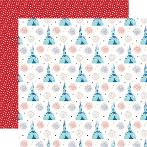 Carta Bella - Believe In Magic - Castles and Fireworks 12x12 Scrapbook Paper