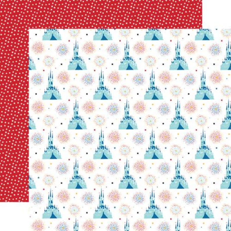 Carta Bella - Believe In Magic - Castles and Fireworks 12x12 Scrapbook Paper image 1