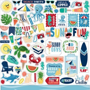 Carta Bella Beach Party Element Stickers