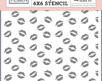 Echo Park Fashion Hello Gorgeous Lips Stencil