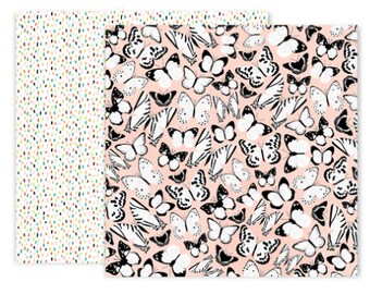 Pink Paislee - 5th and Monaco - Paper 4 12x12 Scrapbook Paper