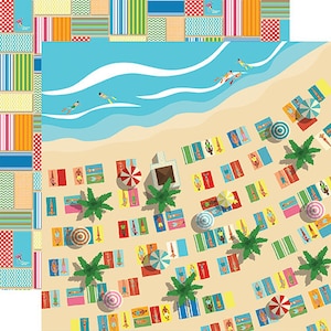Carta Bella - Summer Splash - Seaside Scrapbook Paper
