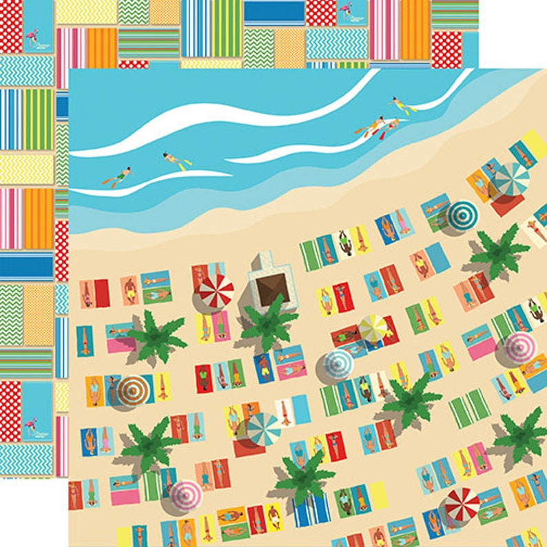 Carta Bella - Summer Splash - Seaside Scrapbook Paper image 1