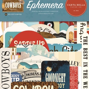 Carta Bella Cowboys Ephemera