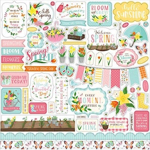 Echo Park I Love Spring Element Stickers