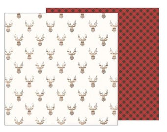 Jen Hadfield Warm & Cozy 12x12 Paper - Antlers