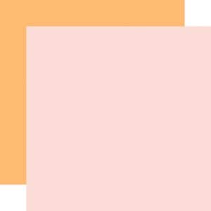Carta Bella Christmas Flora Solids Paper - Pink/Gold