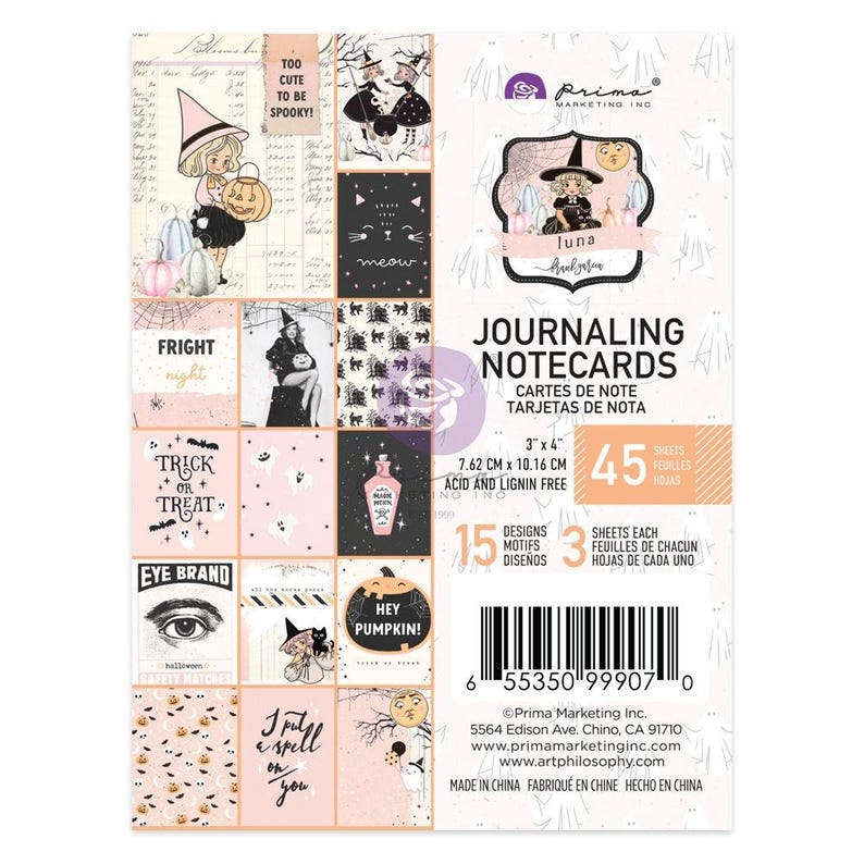 Cartes de correspondance Prima Luna 3x4 pour journalisation image 1