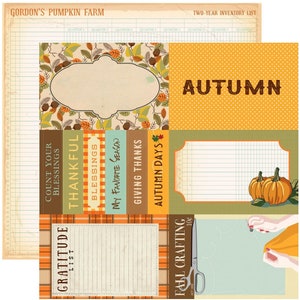 Carta Bella - Autumn - 4x6 Journaling Cards Scrapbook Paper