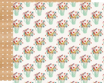 Carta Bella - Our House - Flower Pots Scrapbook Paper