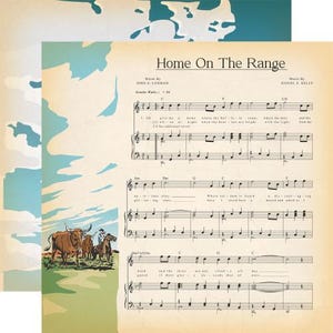 Carta Bella - Cowboys - Home on the Range Scrapbook Paper