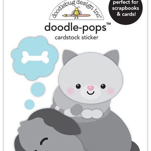 Papier cartonné autocollants Doodlebug Doodle-Pops - Fais de beaux rêves