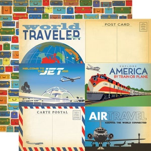 Carta Bella - Passport - 4x6 Journaling Cards 12x12 Scrapbook Paper