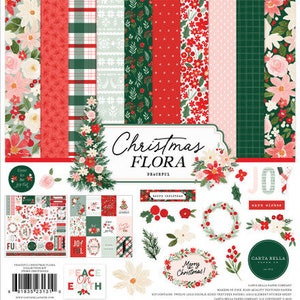 Carta Bella Christmas Flora Peaceful Collection Kit