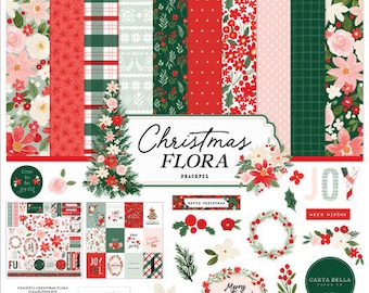 Carta Bella Christmas Flora Peaceful Collection Kit