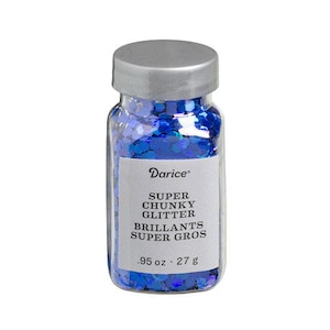 Darice Super Chunky Glitter - Iridescent Blue