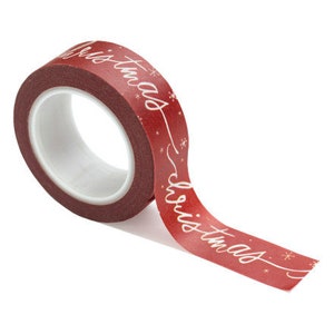 Carta Bella Letters to Santa - Christmas Script Snow Washi Tape