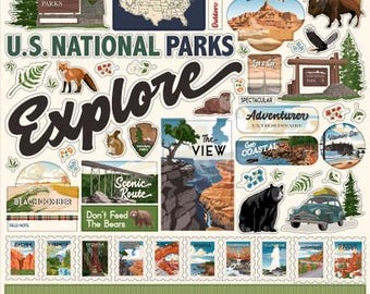 Carta Bella National Parks Element Stickers