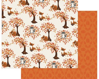 Photoplay Fall Breeze - Leaf Play 12x12 Scrapbook Paper