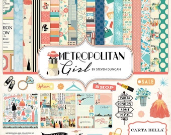 Kit Coleção Carta Bella Metropolitan Girl