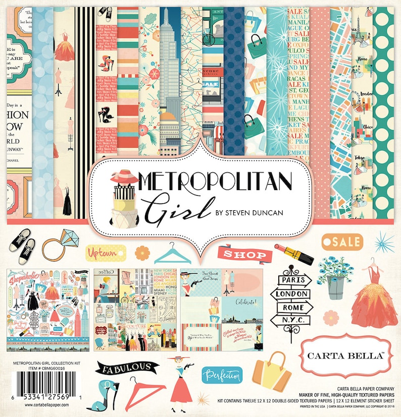 Carta Bella Metropolitan Girl Collection Kit image 1
