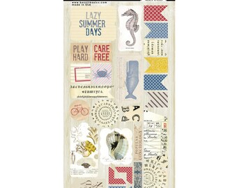 Bazzill Basics Stickers - Beach House