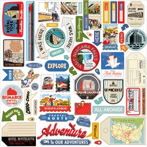 Carta Bella All Aboard Element Stickers