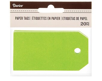 Darice Green Cardstock Tags