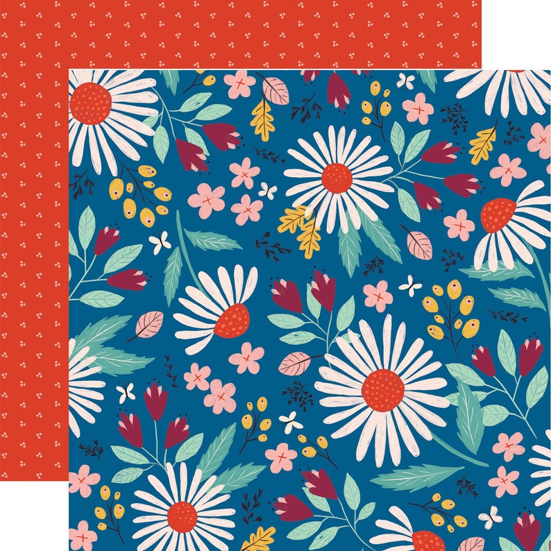 Carta Bella - Our House - Country Floral Scrapbook Paper image 1