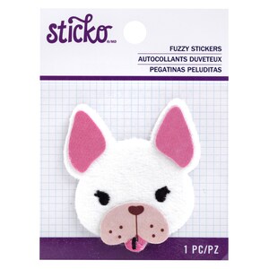 Sticko Frenchie Fuzzy Sticker
