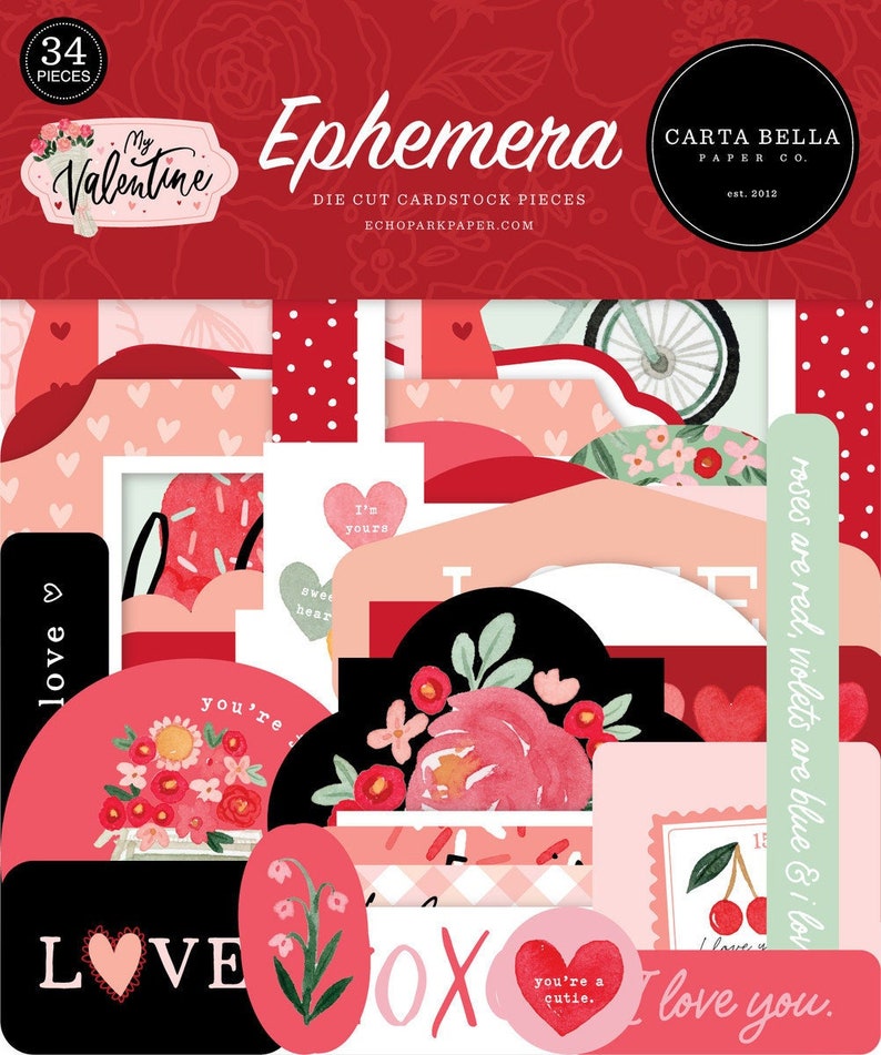 Carta Bella My Valentine Ephemera image 1