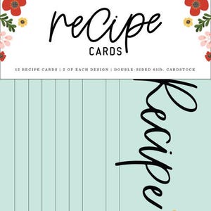 Cartes de recettes estivales tournesol Echo Park