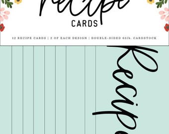 Echo Park Sunflower Summer Recipe Cards