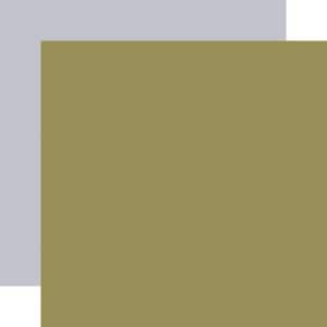 Carta Bella Flora No. 5 Solids Paper - Green/Periwinkle