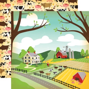 Carta Bella - Country Kitchen - Farm Land Scrapbook Paper