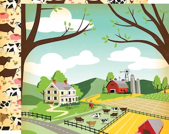 Carta Bella - Country Kitchen - Farm Land Scrapbook Paper