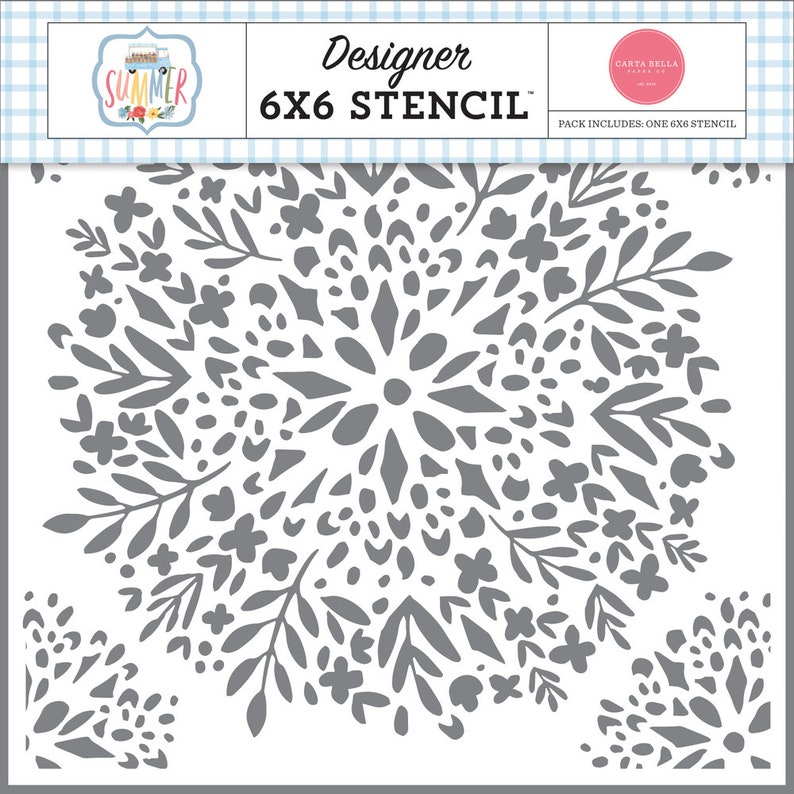 Carta Bella Floral Bunch Schablone Bild 1