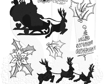 Ranger Ink Dylusions Mr. Boo's Adventure Rubber Stamps