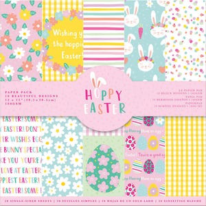 Bloc de papel de Pascua de 12 x 12 de Violet Studios