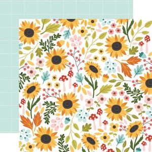 Carta Bella - Sunflower Summer - Sunflower Garden 12x12 Scrapbook Paper