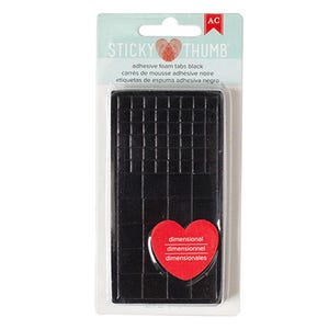 Sticky Thumb Foam-afmetingslipjes - zwart