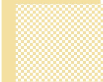 Echo Park Paper - Checkerboard Spring - Yellow 12x12 Scrapbook Paper