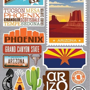 Autocollants 3D JetSetters Arizona - JET002