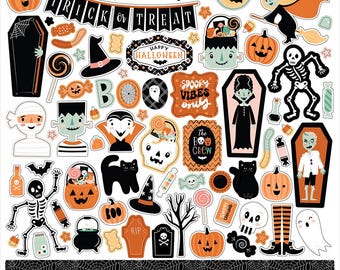 Echo Park Spooktacular Halloween Element Stickers
