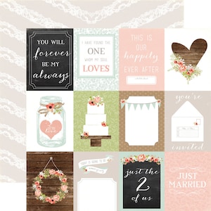 Carta Bella - Rustic Elegance - 3x4 Journaling Cards Scrapbook Paper