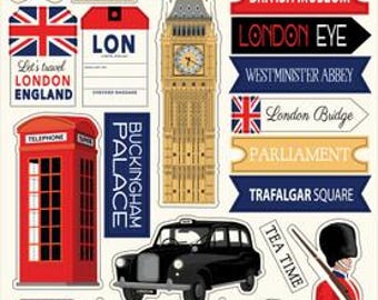 Carta Bella Chipboard Accents - London